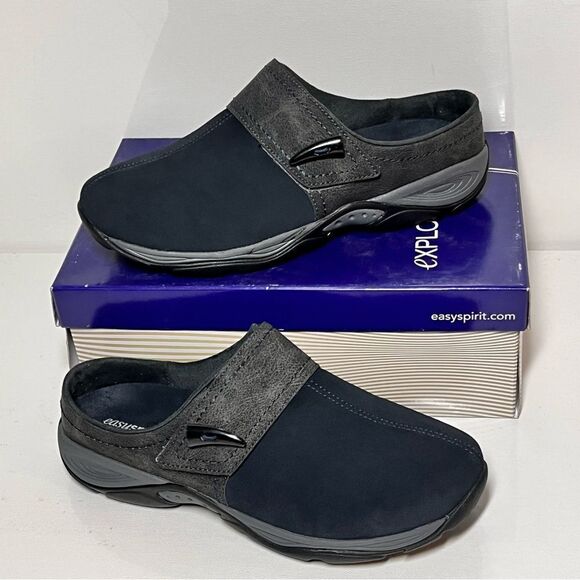 Easy Spirit Esalanna Round Toe Slip-on Suede Mules - Picture 1 of 7